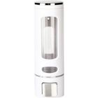 Distributeur de Savon Mural Manuel Lotion Shampoing Liquide en ABS MUMENG - Blanc - 500ml