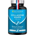 PLASTIMEA Collagène Marin Type I & II – Hydratation de la peau & protection des os et des articulations - 90 gélules MADE IN FRANCE -