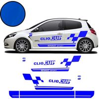 Renault Clio Cup Kit adhésif autocollant - Sticker Bleu N°10