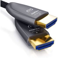 CSL - Cable HDMI 2.0b Fibre Optique 5m 4k 60Hz, HDR, 3D, Arc, CEC, HDCP 2.2, YUV 4x4x4, 2.0, 2.0a, 5 m, 5 metres Optic Fiber 