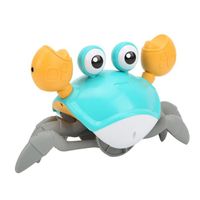 Drfeify jouet de bébé crabe rampant Crabe rampant jouet USB rechargeable automatiquement éviter les obstacles rampant crabe