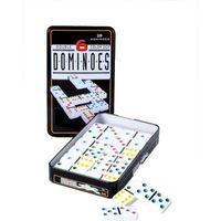 Jeu de Dominos colorés DOUBLE 6 - ENGELHART - Grand Jeu de Société - Multicolore - 30 min - 2 joueurs ou plus