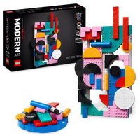 LEGO® ART 31210 Art Moderne, Créer une Toile Murale Abstraite Colorée, Activité Manuelle pour Adultes
