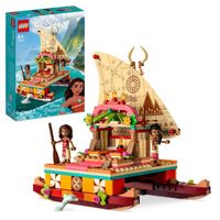 LEGO® Disney Princesse 43210 Le Bateau d’Exploration de Vaiana, Jouet avec Dauphin, Mini-Poupée