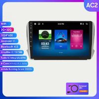 2G+32G Android 11 Autoradio GPS stéréo pour Peugeot 208 2008 Series 2012-2016 2017 2018 2Din lecteur multimédia Bluetooth WIFI USB