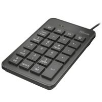 Trust Xalas Pavé Numérique Filaire USB, Plug & Play, 23 touches, Mini Clavier Numérique Pour PC / Ordinateur Portable - Noir