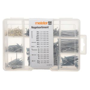 550pc Métal Bois Maçonnerie Ongles panneau pins lumineux Clous Assortiment Kit ast52
