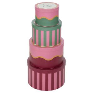 Boîte en carton ronde 10x10x6cm - Créalia - Boites en Carton - Supports