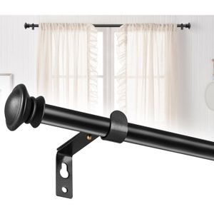 Tringle à Rideaux Double InCasa - Acier Satiné, Longueur 240 Cm, Sans Anneaux - Design Italien, Montage Mural