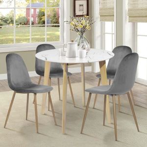 table marbre bois cdiscount
