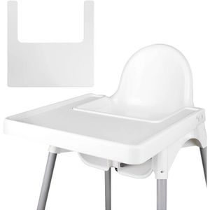 CHAISE HAUTE  Set de table pour chaise haute Ikea - Durable - Propre et hygiénique - Convient pour les enfants et les bébés - Blanc[270]