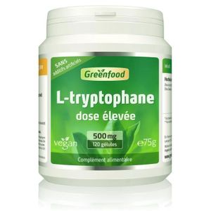 COMPLEMENTS ALIMENTAIRES - VITALITE Greenfood L-Tryptophane 500 mg - Sans additifs art