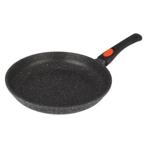 Set De 3 Poêles En Pierre CENOCCO - Compatibles Induction - 20/24/28 Cm - Revêtement Anti-adhésif