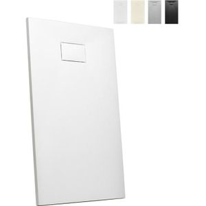 RECEVEUR DE DOUCHE Receveur de douche à l'italienne rectangulaire 140x90 design moderne Stone, Couleur: Blanc