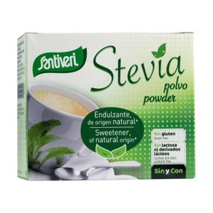 SUCRE & ÉDULCORANT Santiveri+Sachets de poudre de Stevia 50 sachets