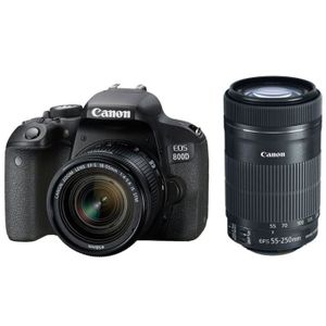 APPAREIL PHOTO RÉFLEX Canon EOS 800D Kit (18-55)(55-250 STM) appareil ph