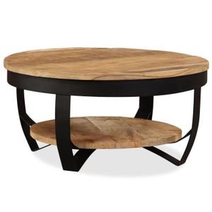 Table Basse Style Industriel Bois Massif De Manguier 65 X 32 Cm Achat Vente Table Basse Table Basse Style Industriel Cdiscount