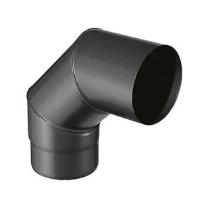 Coude 45/° Sanpli rigide /émail noir mat Diam/ètre 125mm 342444