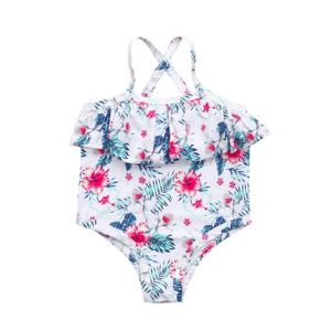 Cuisine Maison Croix Murales Maillot De Bain Bebe 1 Piece Anti Uv Imprime Floral Manches