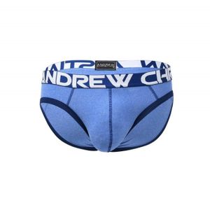 CULOTTE - SLIP Andrew Christian - Sous-vêtement Hommes - Slips Homme - Active Sports Brief Athletic Blue - Bleu