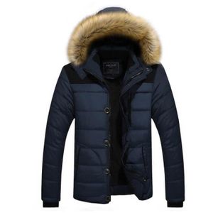 MANTEAU - CABAN manteau d'hiver bleu à la mode pour hommes veste à