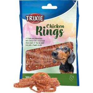 FRIANDISE Friandise pour chien Trixie Chicken Rings (x6)