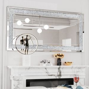 MIROIR Grand Miroir Mural Décoratif Rectangulaire 120x60c