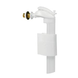 PIÈCE SANITAIRE PLOMB. Robinet flotteur WC servo-valve à alimentation latérale Wirquin F90 - Blanc