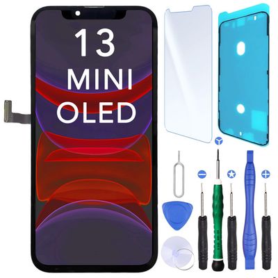 Écran LCD Complet Pour IPhone 13 Mini - OuiSmart - Vitre Tactile Sur Châssis Noir - Neuf