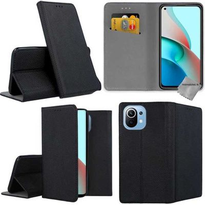 Housse Portefeuille Pour Xiaomi Mi 11 Ultra - Cuir Synthétique Noir - Anti-choc - Neuf Avec Emballage