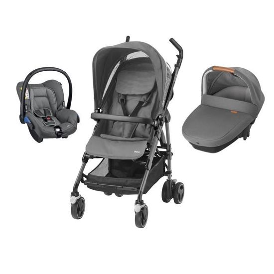BEBE CONFORT Poussette Combin e Trio Dana Amber Concrete Grey