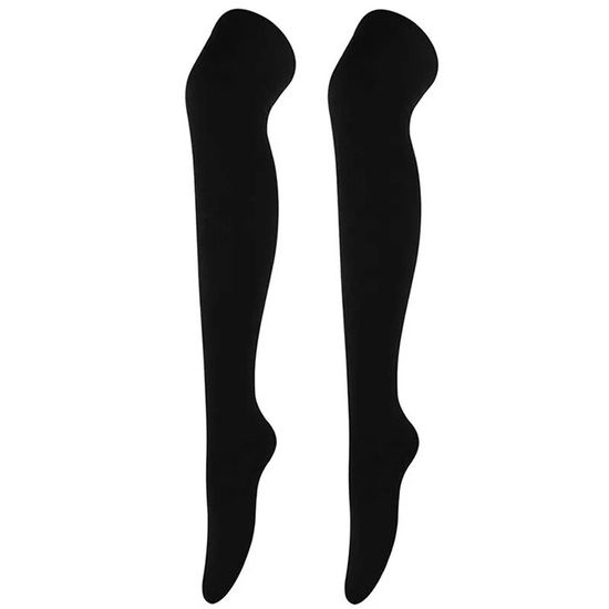 Bas Hauts Opaques Femme – Extensibles, Couleur Vive, Au-dessus Du Genou, Pour Travail, Soirée, Cosplay - 11