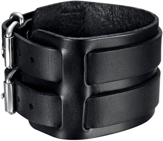 Bracelet En Cuir De Vachette Crûte Marron - Largeur 16mm, Doublé, Neuf Sans étiquette