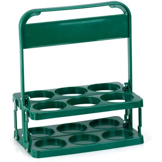 HURRISE Panier à bière portable empilable Support de seau de caddie de