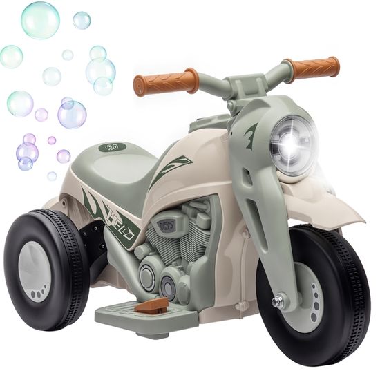 RELAX4LIFE 2 in 1 Moto Elettrica per Bambini, Moto a Batteria con 3 Ruote/2 Ruote, 6V Ricaricabile, Faro LED, Musica e Clacson, per 18-36 Mesi, 38x74x48 cm - Giochi e Prodotti per l'Età Evolutiva