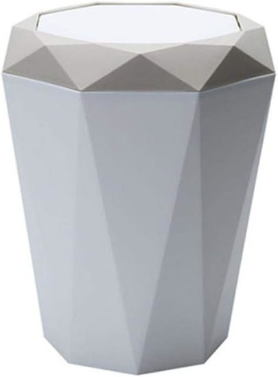 Poubelle De Bureau Petite Taille - Corbeille à Papier Plastique élégante 21x24 Cm, Légère, Pour Chambre Ou Bureau