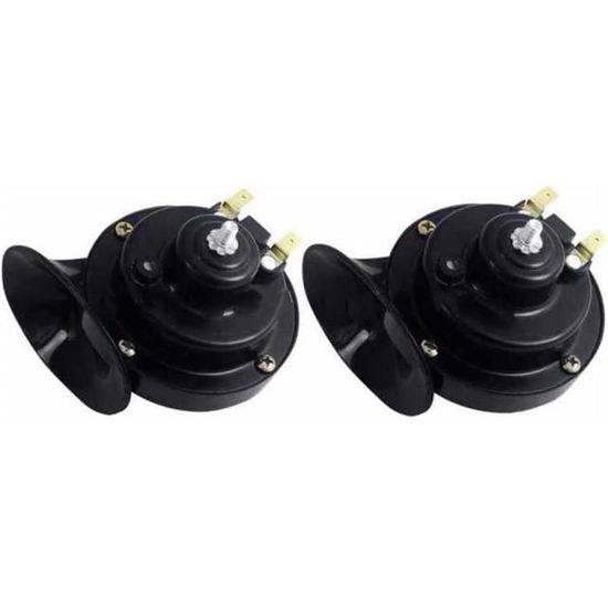 MOCNT 2Pcs Rouge 12V Klaxon Voiture 300db Klaxon de Train Klaxons