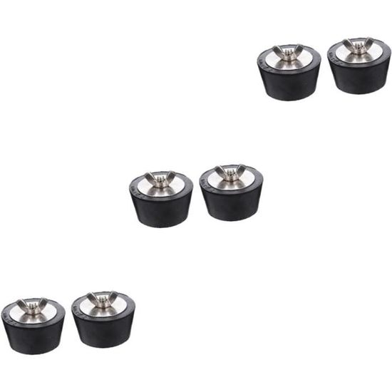 Lot De 8 Bouchons De Pompe Noirs Pour Piscine - Avec Joint Caoutchouc Pour étanchéité - Compatible Drainage Et évacuation