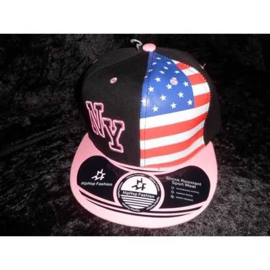Casquette NY Flamme Bleue - Streetwear New York - Taille Unique Réglable