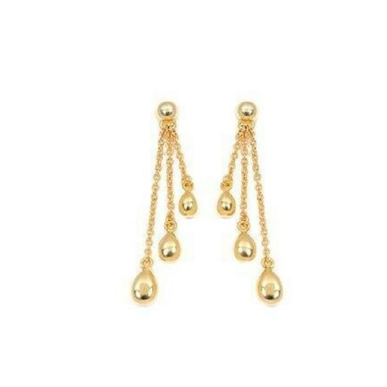 Mesovor Boucles d'oreilles Créoles en Forme de Larme de Diamant pour Femmes, Boucles d'oreilles Goutte D'eau en Plaqué Or 18 Carats avec Zircone Cubique, Cadeaux de bijoux (Vert
