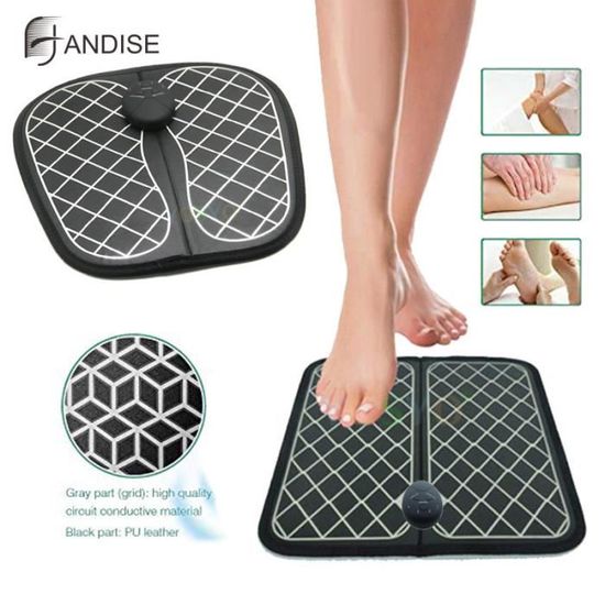 Machine de massage des pieds à réflexologie plantaire pulsée EMS Smart Pad de massage des pieds à réflexologie acupuncture