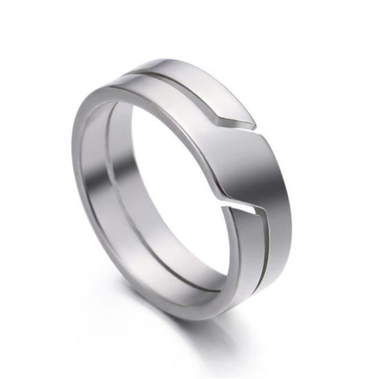 Bagues coréennes pour hommes et femmes, bijoux en acier inoxydable, anneau en titane, changement