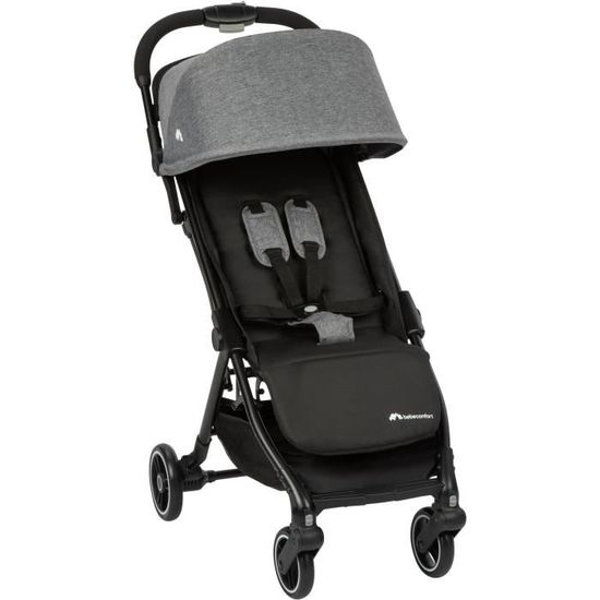 BEBECONFORT Poussette canne ultra compacte Bonny, pliage automatique, 4 roues, Black Chic