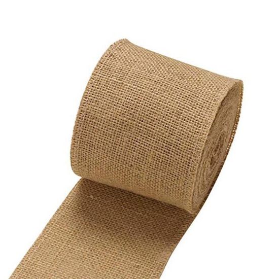 Rouleau De Ruban En Toile De Jute 4cm X 10m - Déco Rustique Pour Mariage, Noël, Emballage Cadeaux
