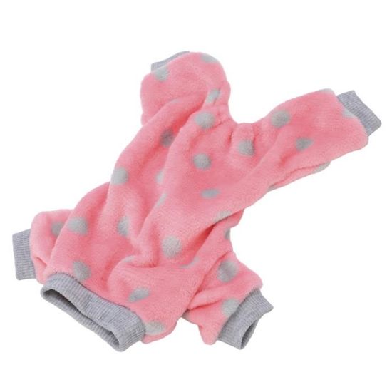 Sweat à Capuche Pour Petit Chien Et Chat - Polaire Douce, Anneau En D Pour Laisse, Taille M Blanc - 12