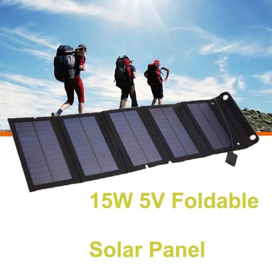 Chargeur Solaire Portable Sunslice Fusion Flex 6W, Panneau Solaire Compact et Léger, Chargeur USB pour Téléphone Portable, Batterie Solaire Externe, Idéal pour Randonnée, Camping et Survie