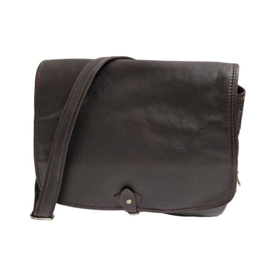 Besace Katana En Toile Et Cuir Vachette - Style Urbain Et Pratique