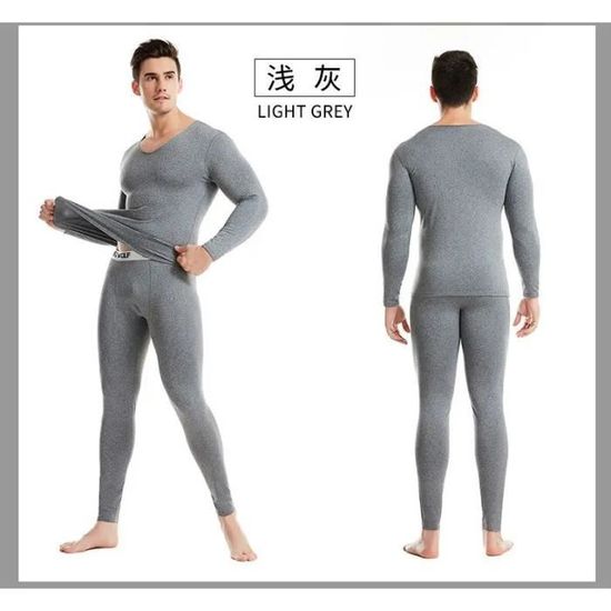 Lot De 2 Caleçons Longs Thermiques JOCKMAIL - Coton 90% - Imprimé - Pour Homme