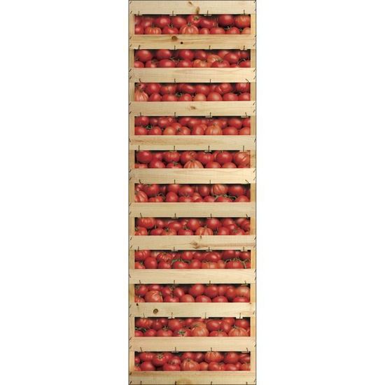 Sticker Décoratif Pour Réfrigérateur, Caisses De Tomates En Trompe L
