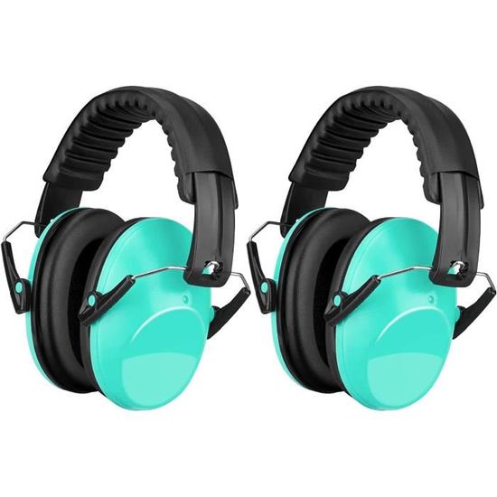 Casque Anti-Bruit Enfant Lookka - Pliable Et Réglable | Pour Dormir, Étudier | Réduction Bruit - Bleu